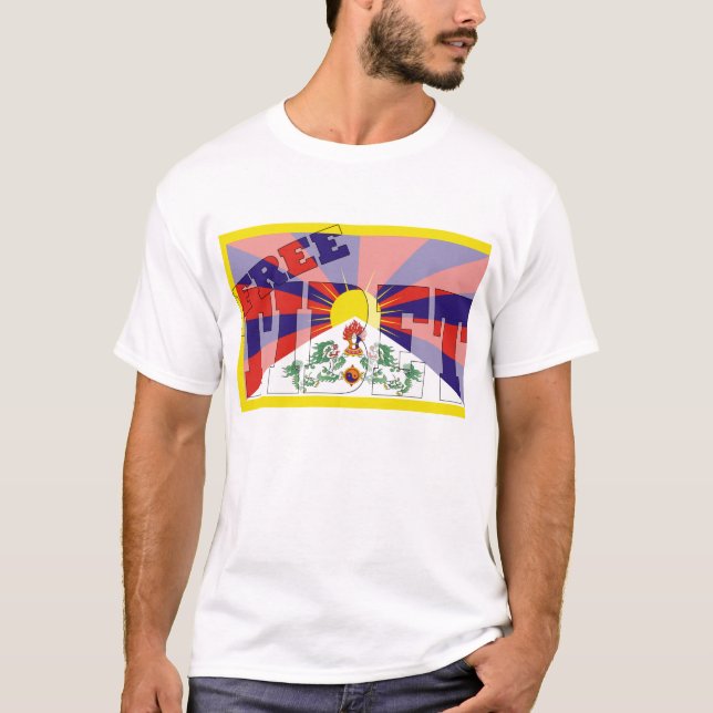 Camiseta Tibet livre (Frente)