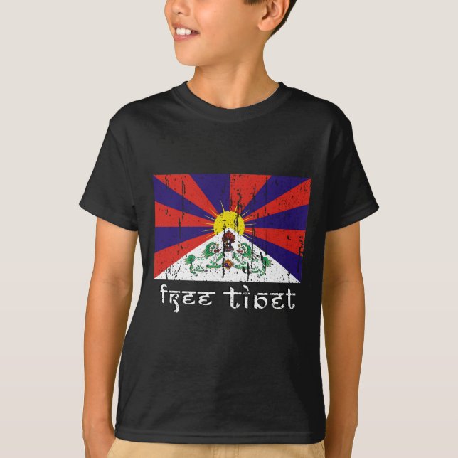 Camiseta Tibet livre (Frente)