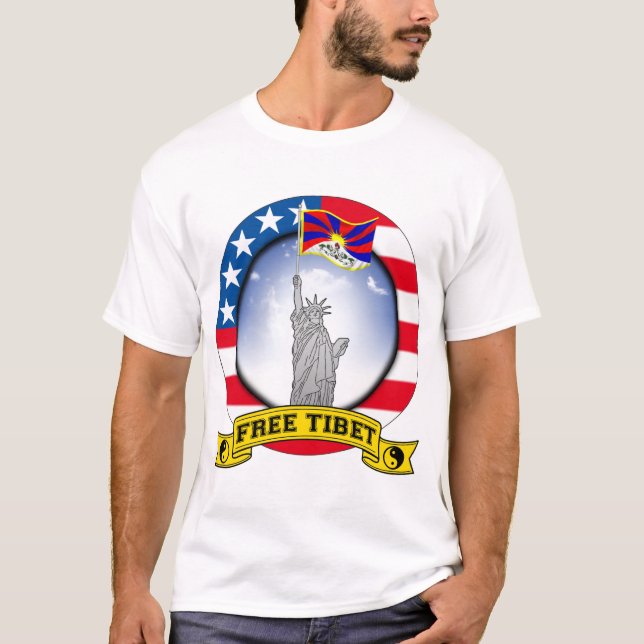 Camiseta tibet livre (Frente)