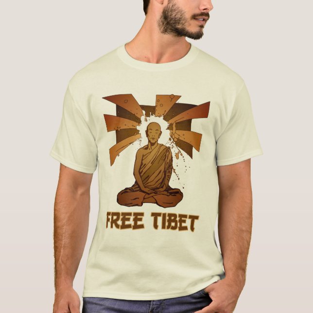 Camiseta tibet livre (Frente)