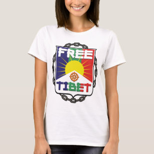 Camiseta Tibet livre acorrentado