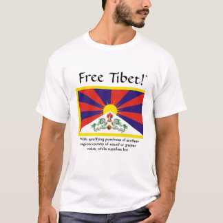 Camiseta Tibet livre (com compra de qualificação)