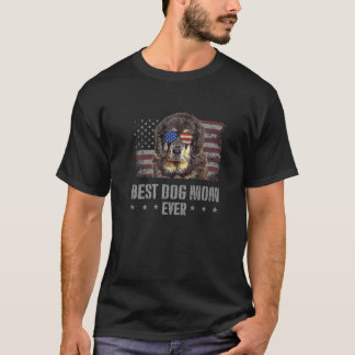 Camiseta Tibetan Mastiff Best Dog Mãe Nunca Retro EUA Ameri