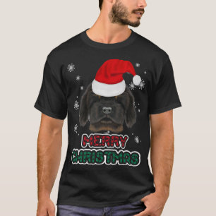 Camiseta Tibetan Mastiff In Santa Hat Christmas Funny Dog X