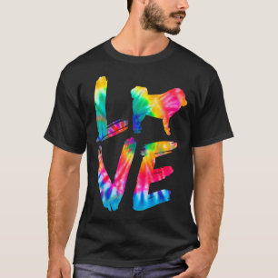 Camiseta Tibetan Mastiff Tie Dye Amor Cachorro Pai