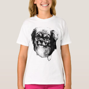 Camiseta Tibetan Spaniel Tee – Cachorro Face de Tinta Calma