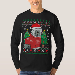 Camiseta Tibetan Terrier Enfeites de natal Ugly Gift Mãe D