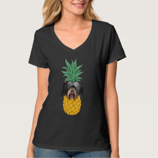 Camiseta Tibetan Terrier Pineapple Dog
