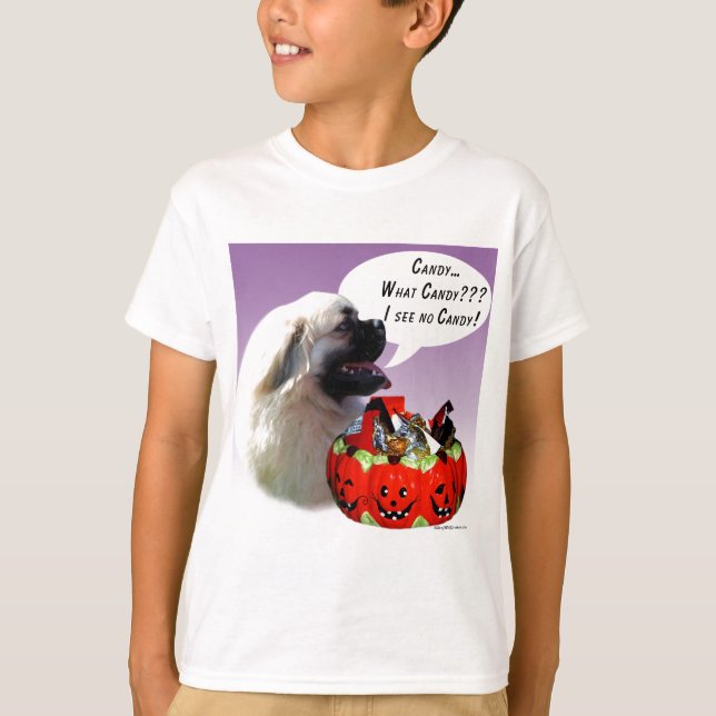 Camiseta Tibetano - espanhol Halloween Candy (Frente)