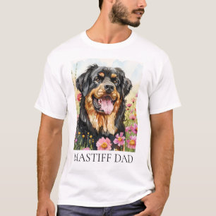 Camiseta Tibetano Mastiff Pai Watercolor Shirt