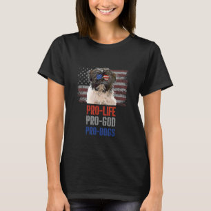 Camiseta Tibetano Terrier Pro Life Pro God Pro Cães
