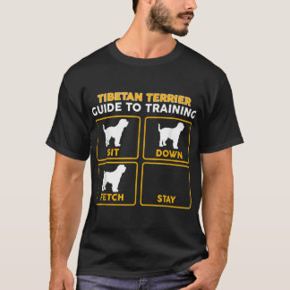 Camiseta Tibetano Terrier T-Shirt Guia Engraçado De Treinam