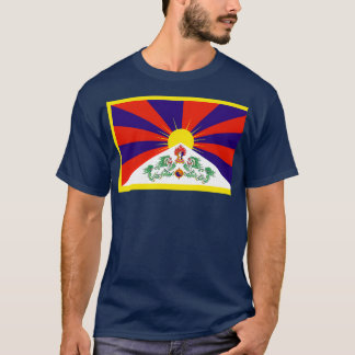Camiseta Tibete: Bandeira do Tibete Liberta o Budismo Himal