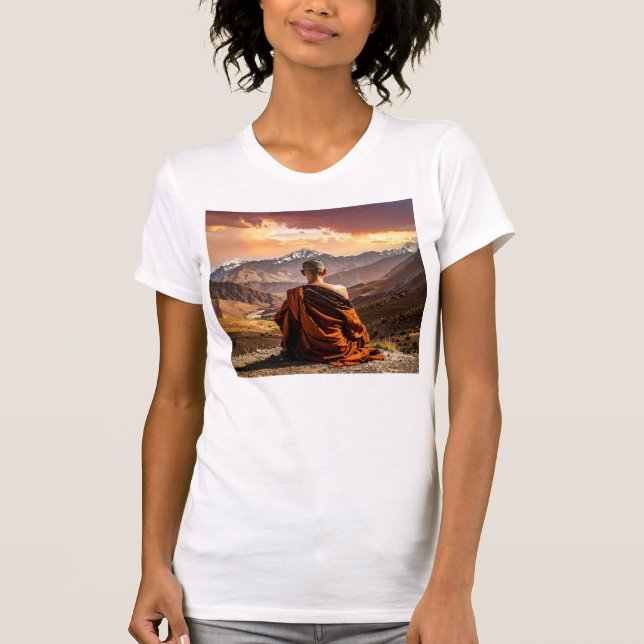 Camiseta Tibete - Budismo - Meditação (Frente)