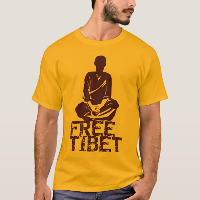 Camiseta Tibete livre (Frente)