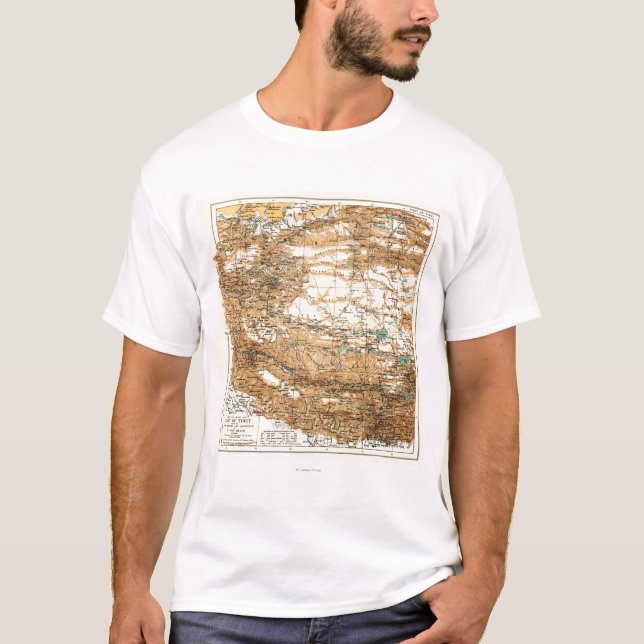 Camiseta TibetPanoramic MapTibet (Frente)