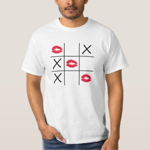 Camiseta Tic Tac Toe lábios