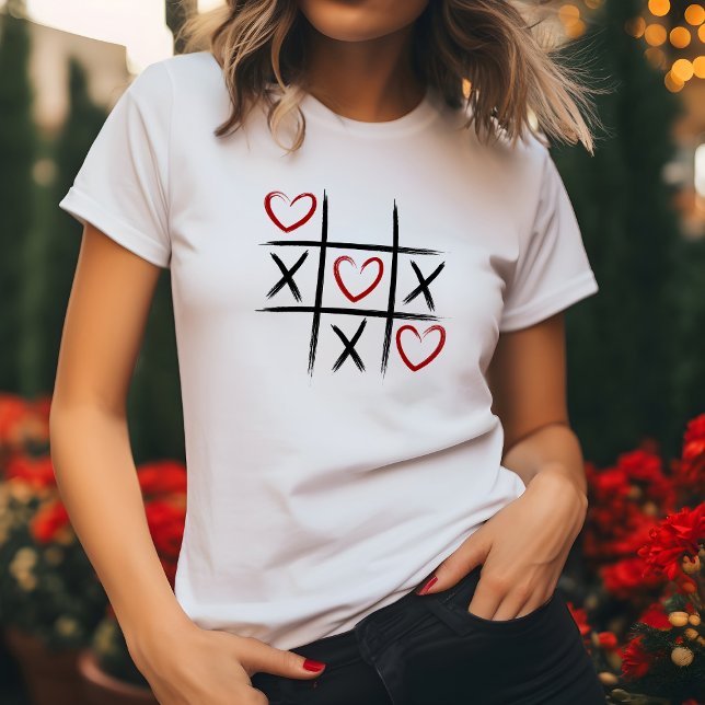 Camiseta Tic Tac Toe - O Amor Sempre Ganha (Criador carregado)