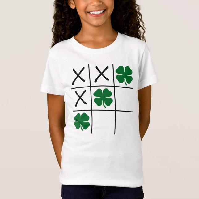 Camiseta Tic Tac Toe Shamrock (Frente)