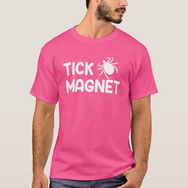 Camiseta tick magnet Campingick Magnet friends (Frente)