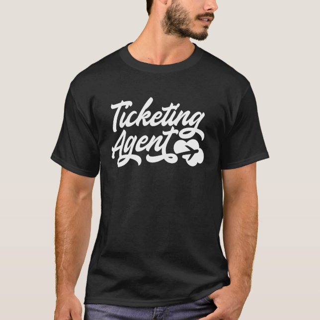 Camiseta Ticketing Agent Profession Job Airport Worker Airf (Frente)