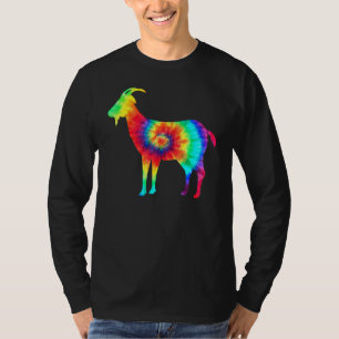Camiseta Tie-Die Goat Tye Rainbow Color Hippie Peace Fazend