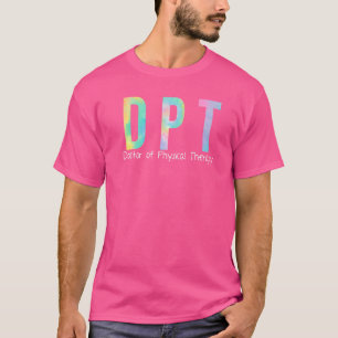 Camiseta Tie Dpt Médico De Terapia Física Th