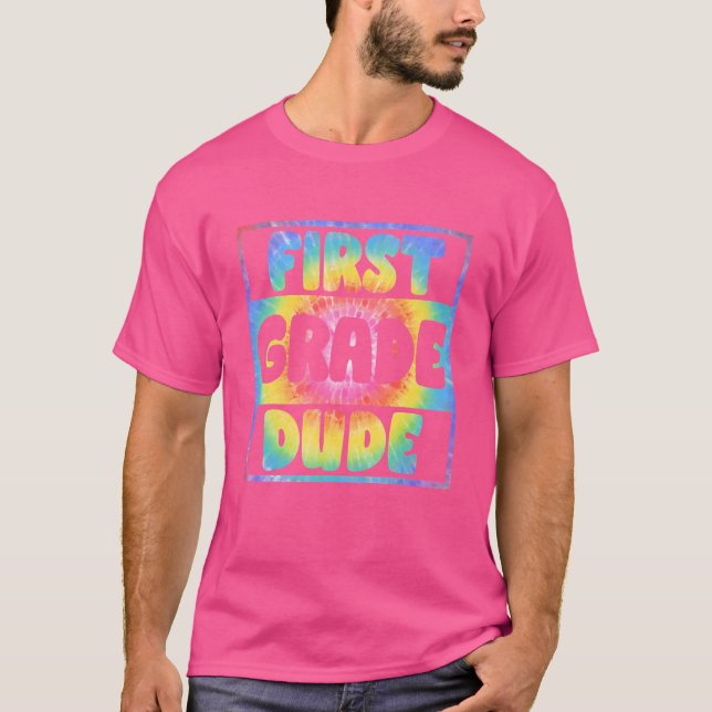 Camiseta Tie Dye 1º Ano De Volta Ao Professor K (Frente)
