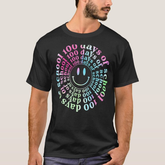Camiseta Tie Dye 100 Dias De Professora 100º D (Frente)