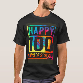 Camiseta Tie Dye 100 Dias de Professora de Meninas Escolare
