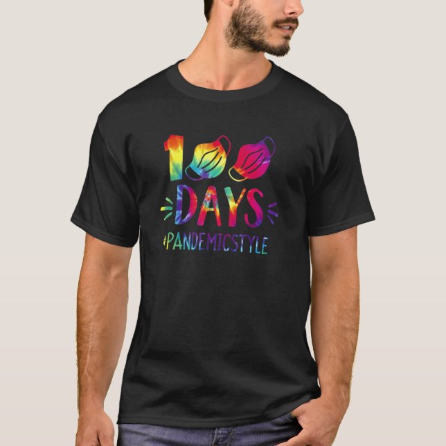 Camiseta Tie Dye 100 Dias Vocês todos enfrentam Máscara Fel (Frente)