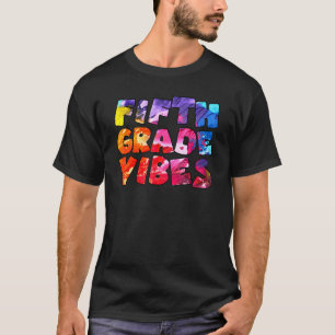 Camiseta Tie Dye 5º Grau Vibes Professor Primeiro Dia De Sc
