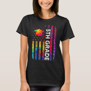 Camiseta Tie Dye 5 Grau Distúrbio Bandeira Americana De Vol