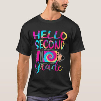 Camiseta Tie Dye Alô, 2º ano, 1º dia da escola