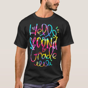 Camiseta Tie Dye Alô 2º segundo Professor Primeiro Dia O