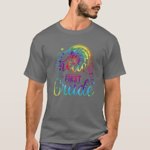Camiseta Tie Dye Alô Primeiro Professor Aluno De Volta Para