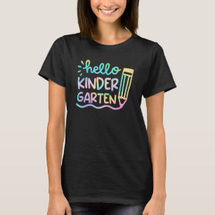Camiseta Tie Dye Alô, Professor de jardim de infância Estud