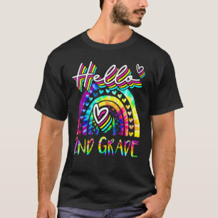 Camiseta Tie Dye Alô segundo Grau Arco-Íris Primeiro Dia Pr