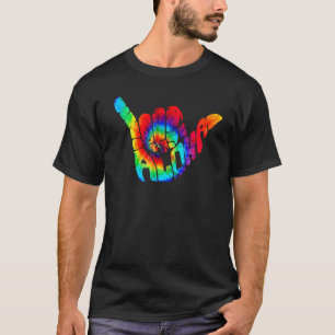 Camiseta Tie Dye Aloha Hawaii Havaí Vacatio de Verão da Pra