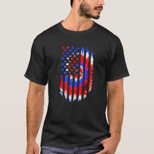 Camiseta Tie Dye American Flag Patriótico Happy, 4 De Julho