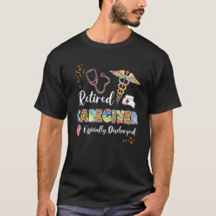 Camiseta Tie Dye Aposentado Prestador de Cuidados Oficial R