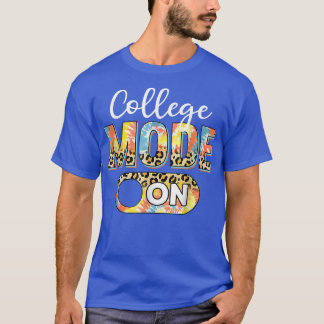 Camiseta Tie Dye Back To School College Mode On Leopard T-S