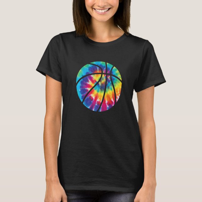 Camiseta Tie Dye Ball Jogador de Basquete Formador de Espor (Frente)