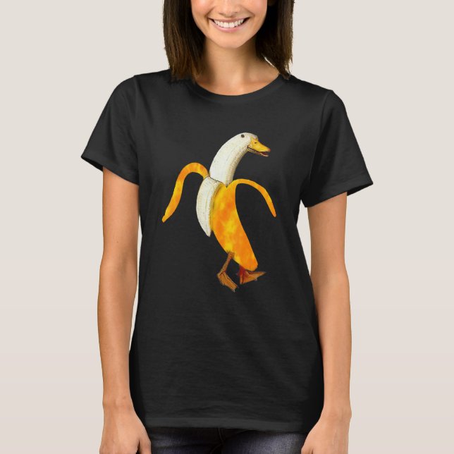 Camiseta Tie Dye Banana Duck World Farm Animal Pun Distress (Frente)