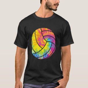 Camiseta Tie Dye Beach Retro Setores De Voleibol Jogadores 
