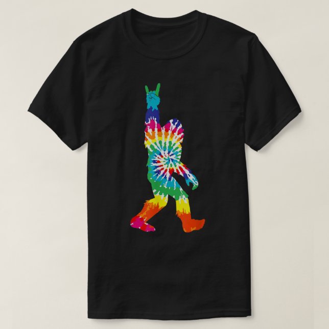 Camiseta Tie-Dye Bigfoot Peace Design (Frente do Design)