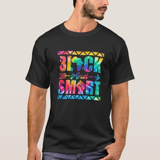Camiseta Tie Dye Black E Smart Junent Black History Mont (Frente)