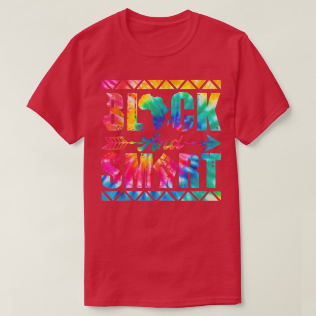 Camiseta Tie Dye Black e Smart Juneteten Black History M (Frente do Design)