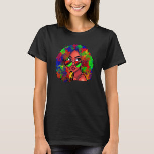 Camiseta Tie Dye Black Queen Afro Beauty Melanin Black Hist