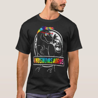 Camiseta Tie Dye Bonusmomsaurus Bonus Mãe Dinossaur Rex Mot